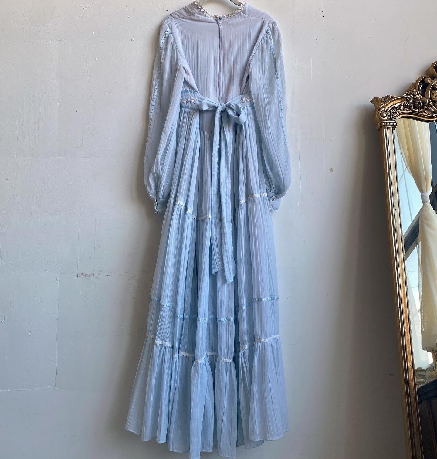 1970s baby blue Gunne Sax