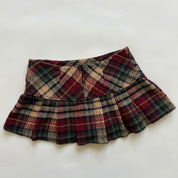 Plaid mini skirt sz s