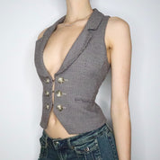 Tweed Waistcoat Vest (M-L)