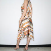 Max Mara Striped Silk Set (Medium)