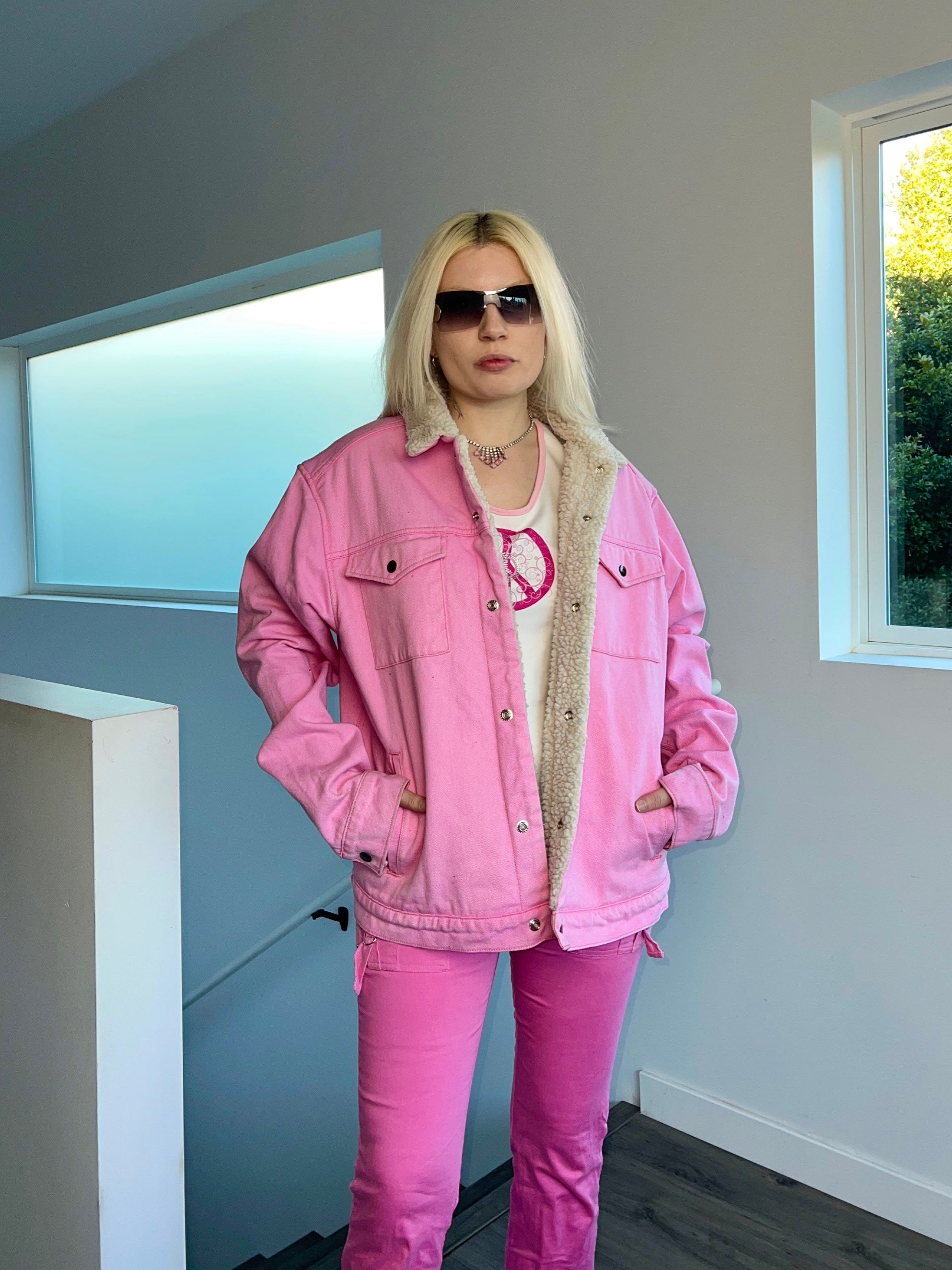 Pink Sherpa Jacket
