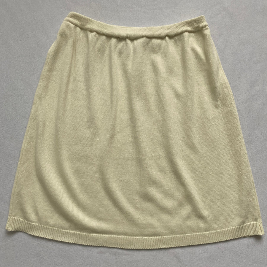 Ivory knit skirt