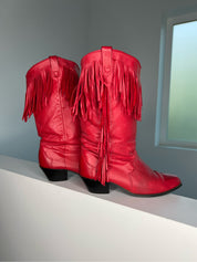 Fringe Cowboy Boots