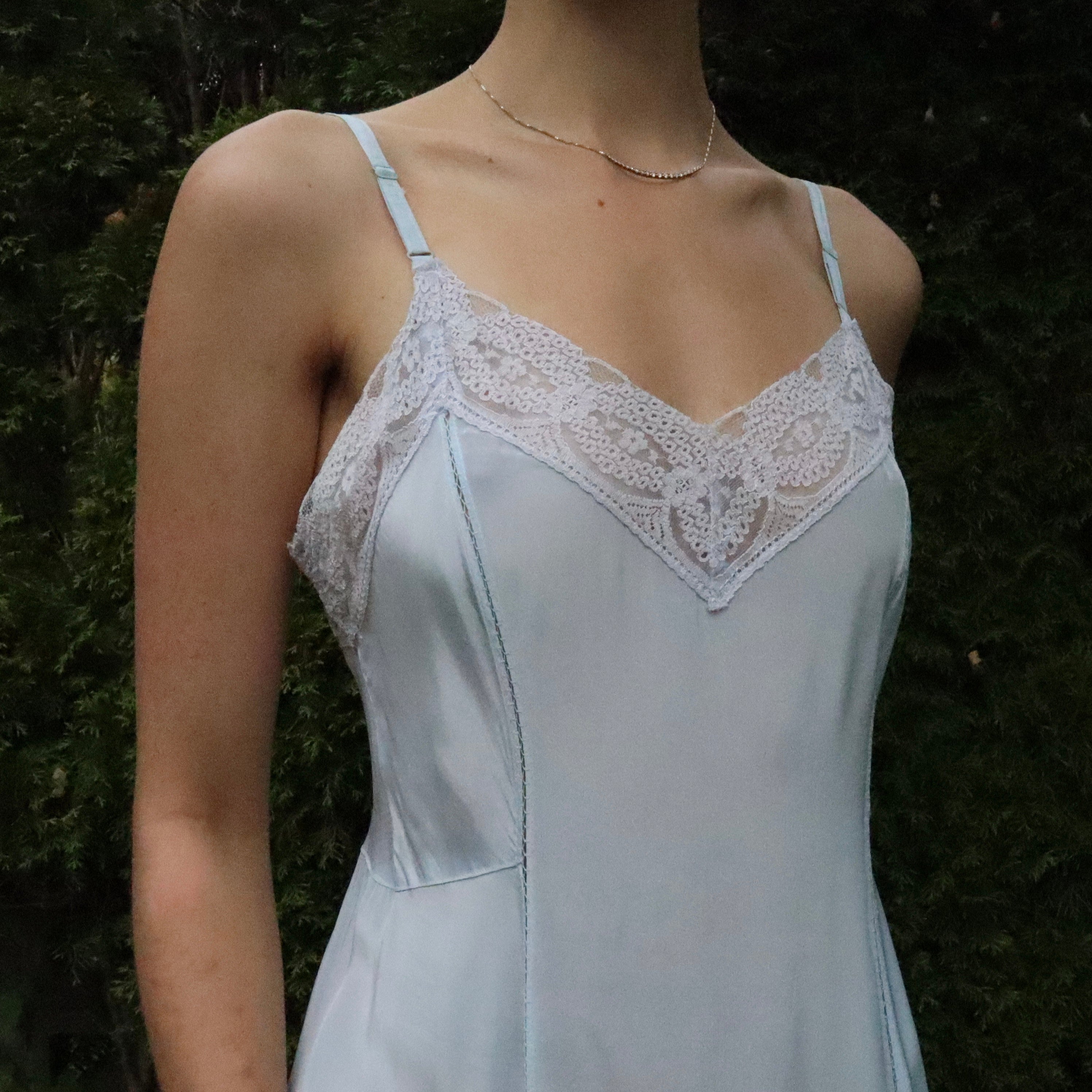 Antique Pale Blue Slip (M-L)