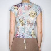 Light Blue Mesh Blouse (M-L)