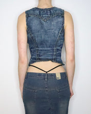 True Religion Denim Vest (M-L) 