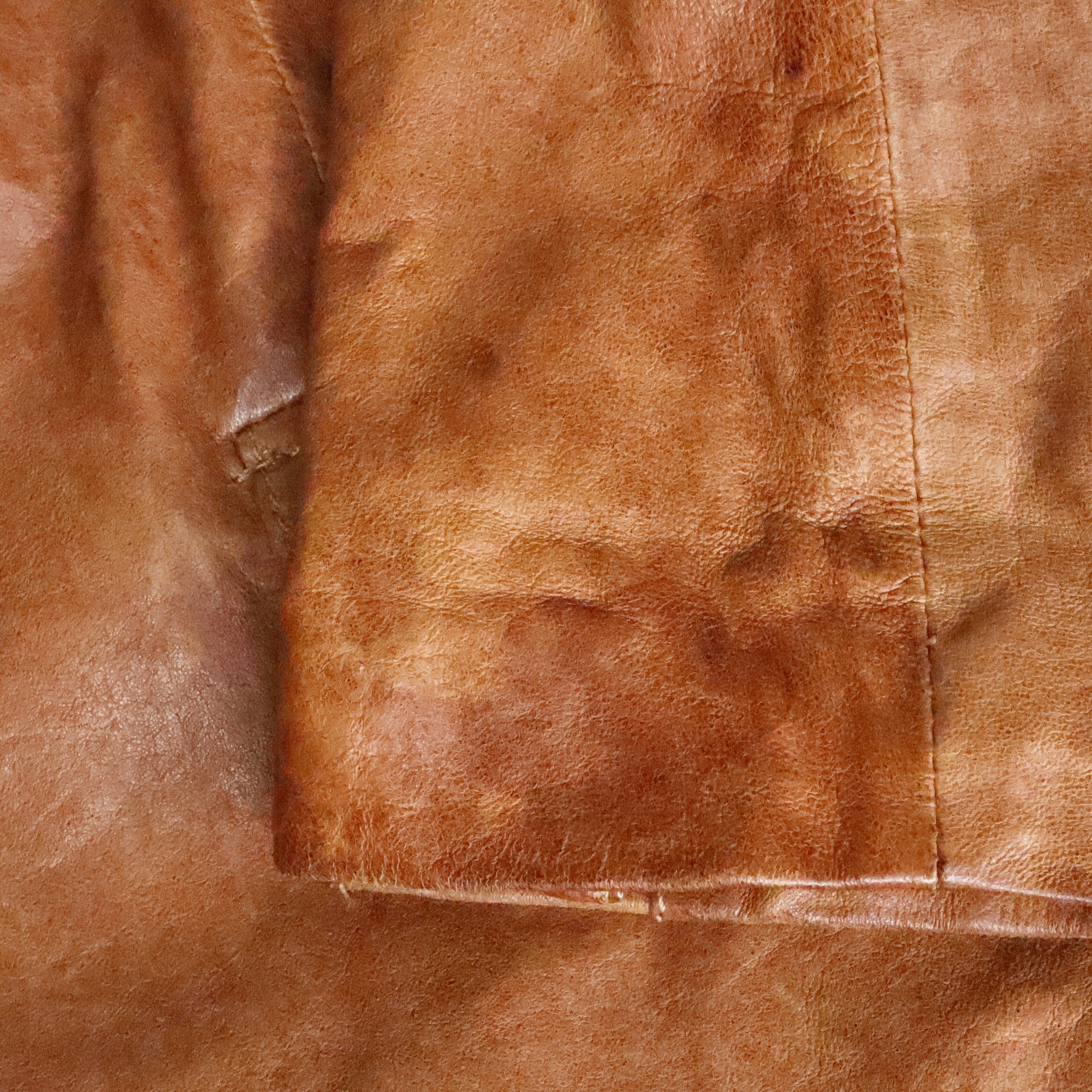 Brown Italian Leather Jacket (Small)