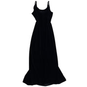 90s black velvet maxi gem straps