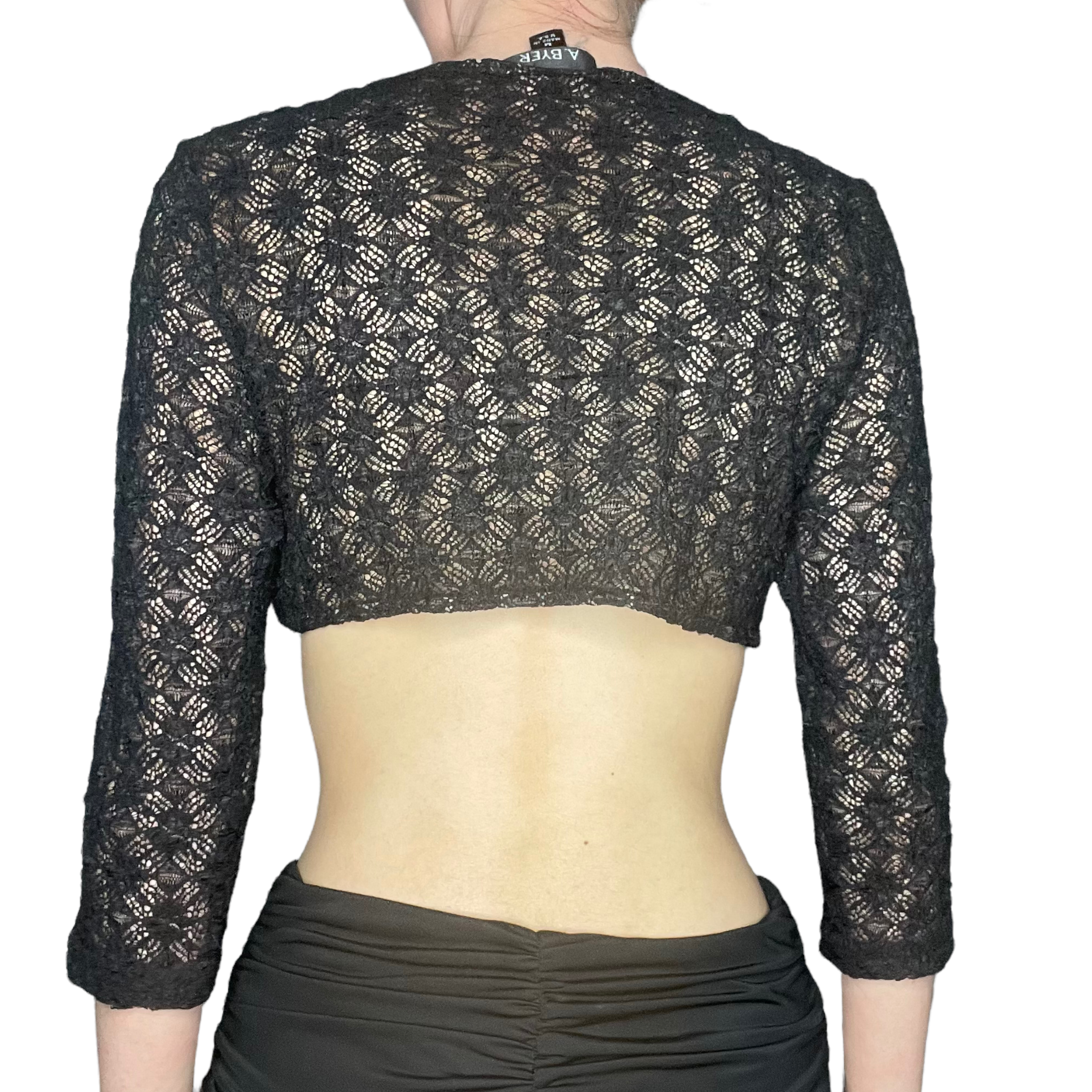 lace tie top