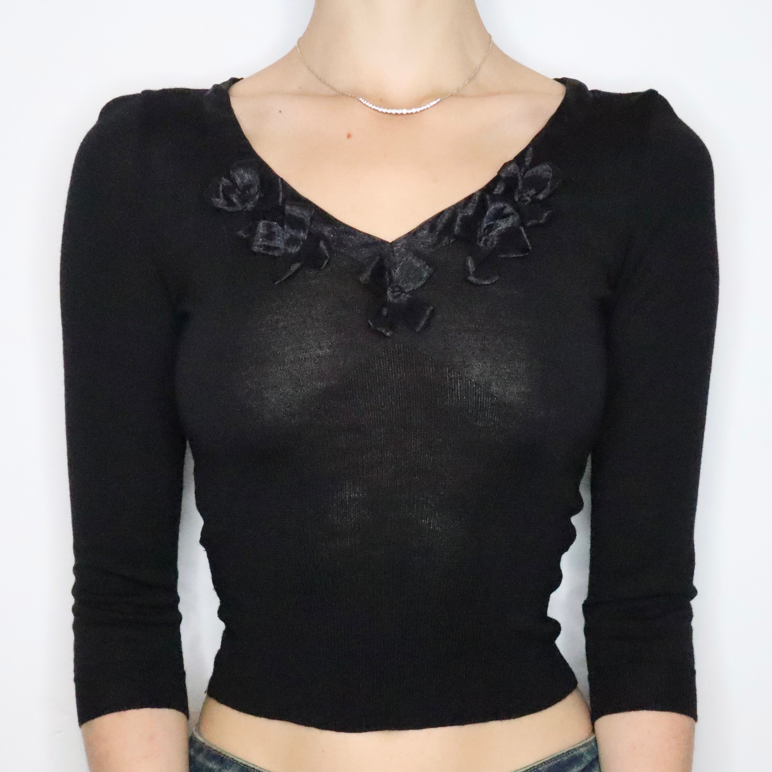 Moschino Black Wool Blouse (XS-S)