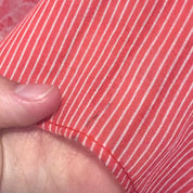 Red Pinstripe Prairie Dress (XS)