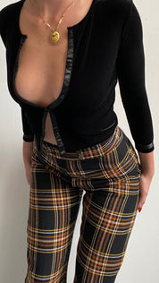 Velvet cropped cardigan
