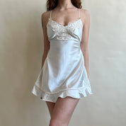 Dotted lace trim slip