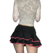 Ruffled mini skirt