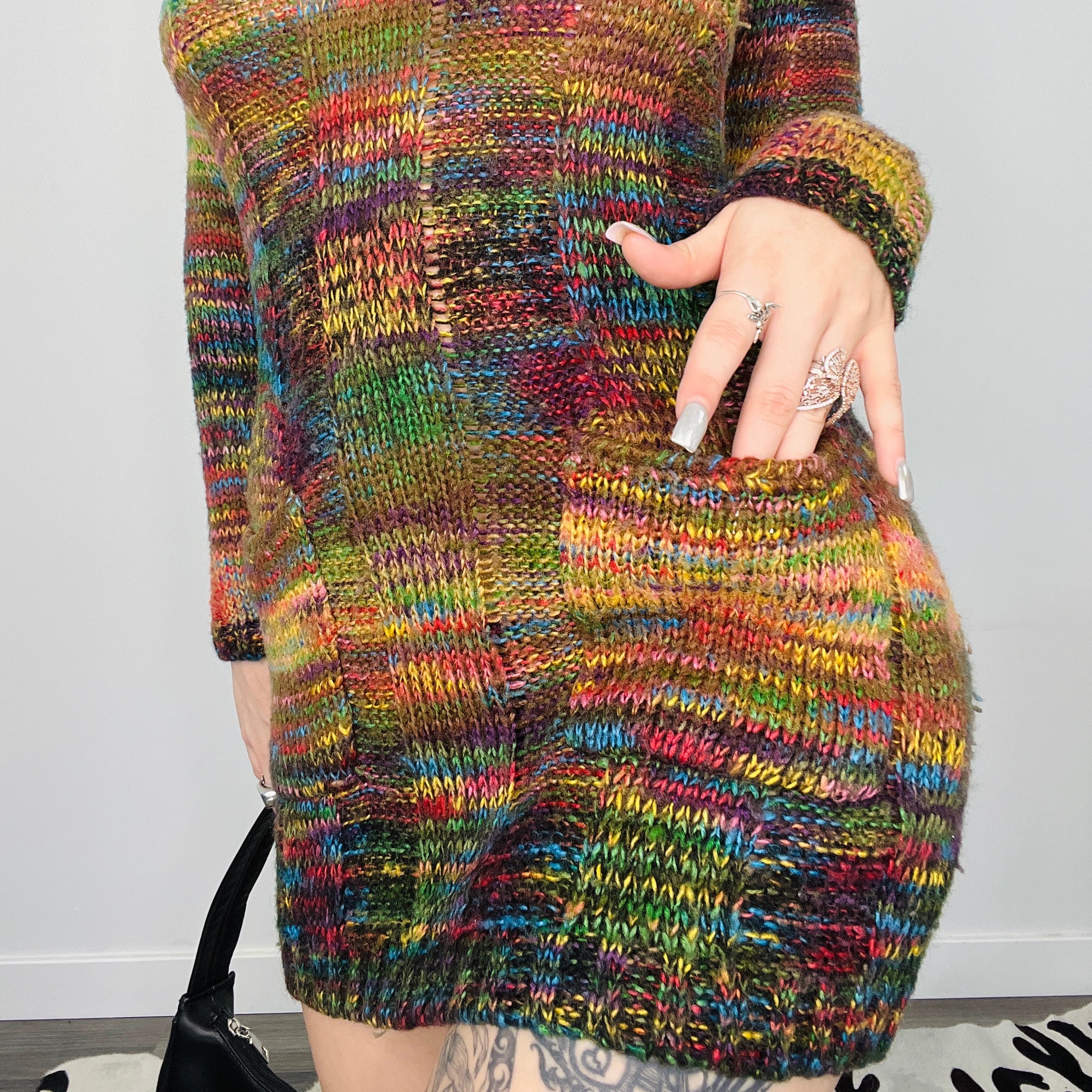 Rainbow Fairycore Sweaterdress