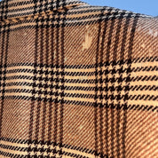 80s plaid wool /silk blazer