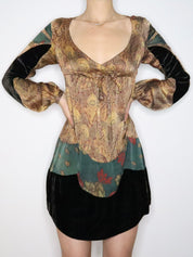 Custo Barcelona Silk Babydoll Dress (S-M) 