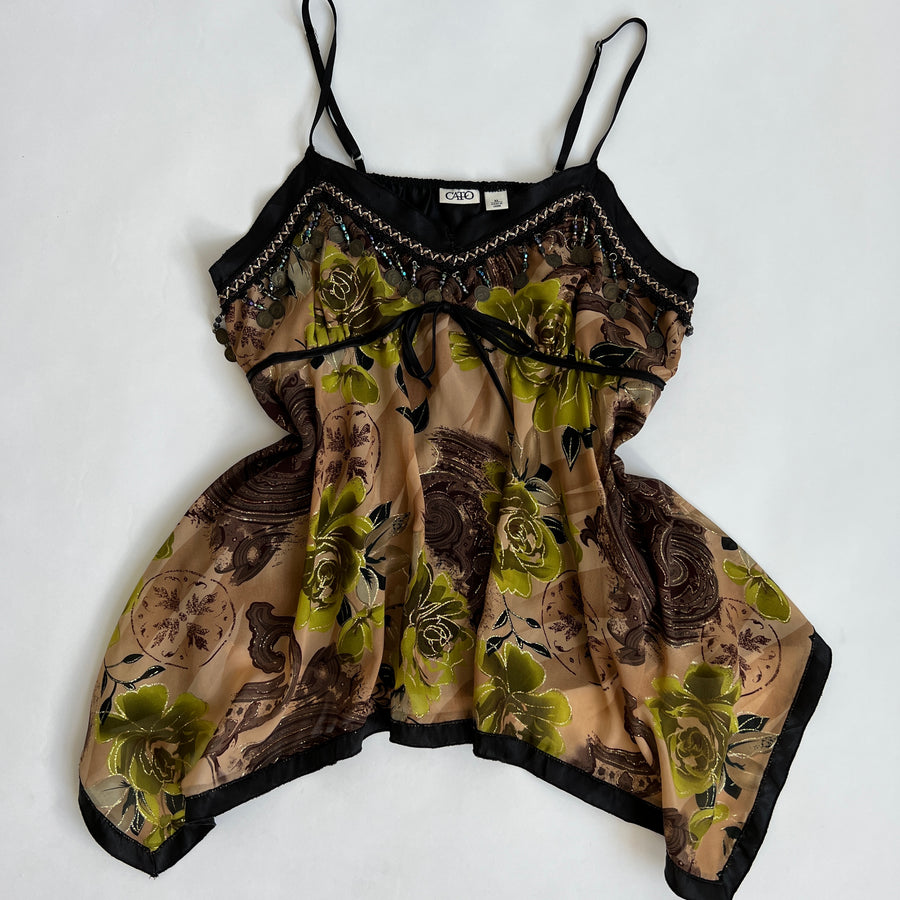 00s floral coin babydoll