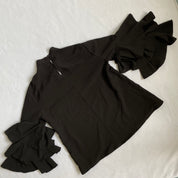 Vintage ruffle sleeve top