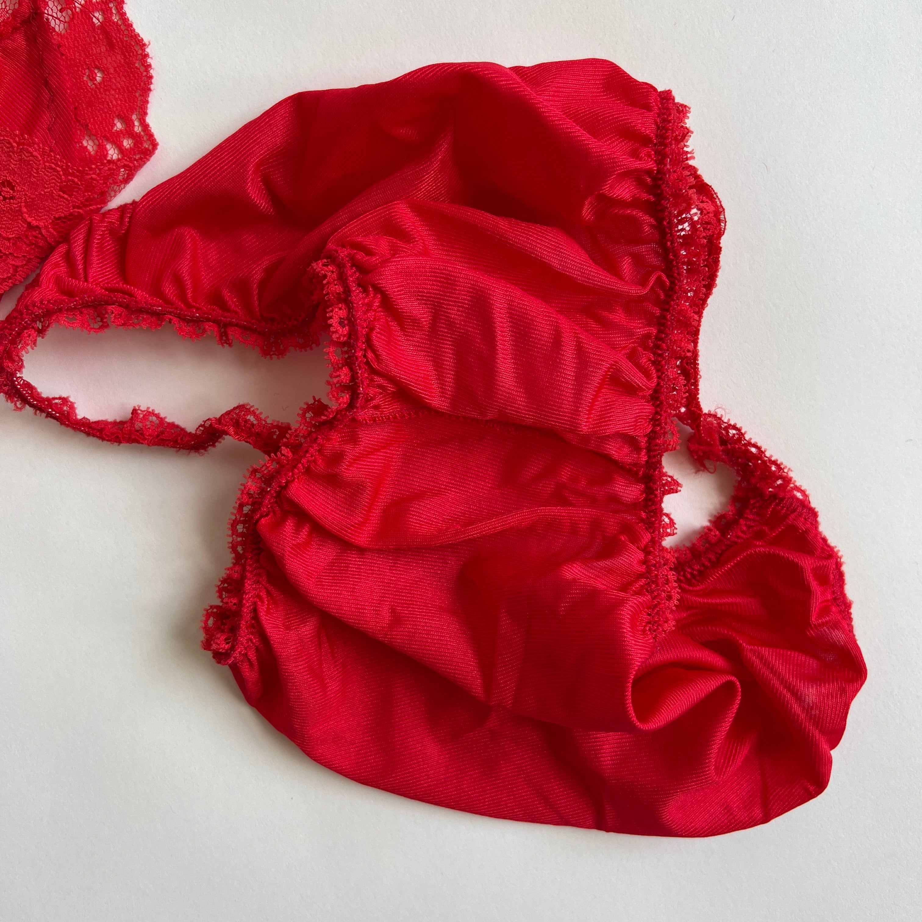 Vintage slip + panty set M