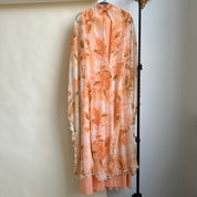 Vintage 60s peach cape dress
