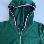 Green sporty mini dress