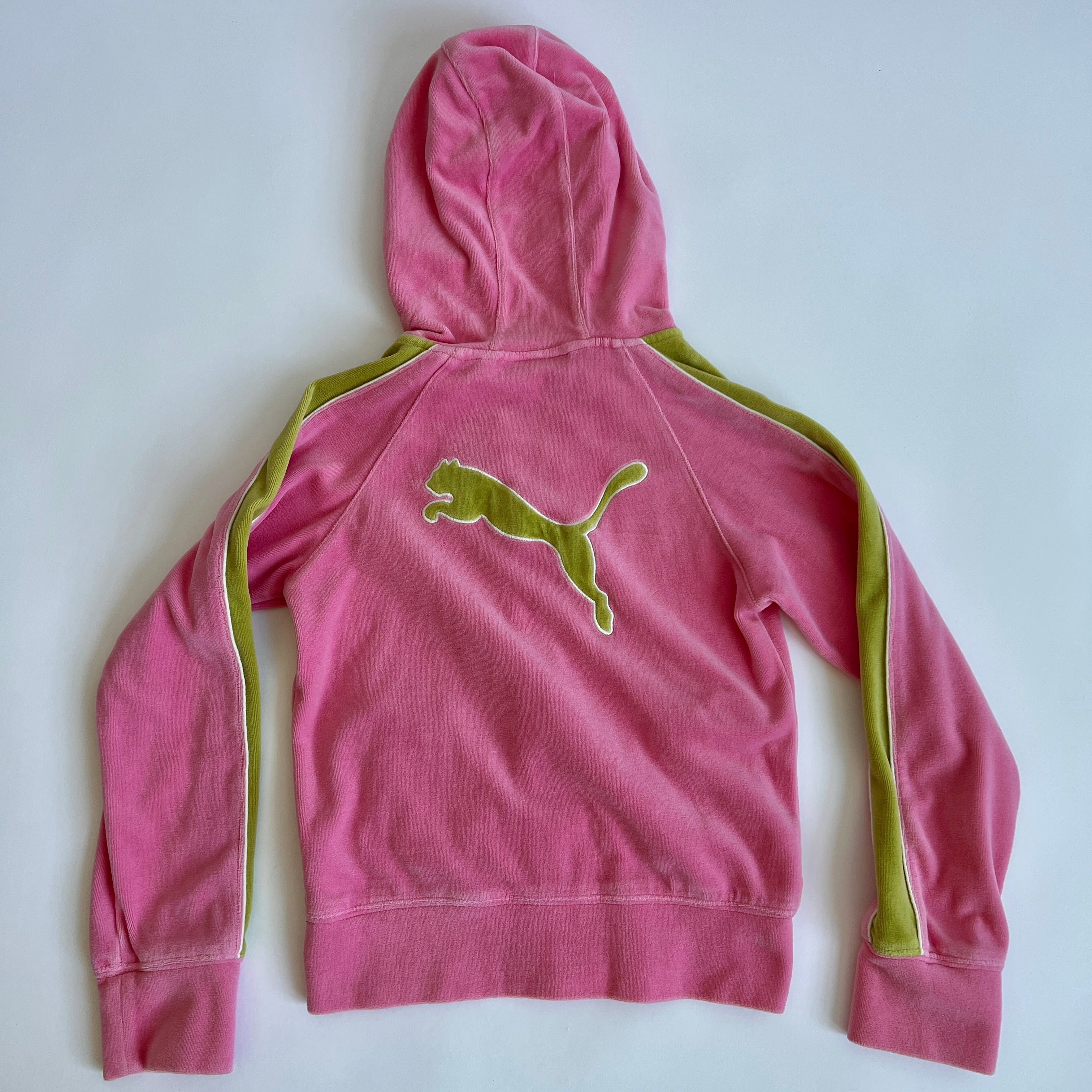 00s puma velour zip hoodie