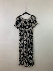 Black daisy dress