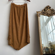 90s boho fringe maxi skirt