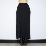 Slinky Black Maxi Skirt (S-M) 