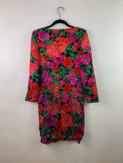 Vibrant floral dress XL