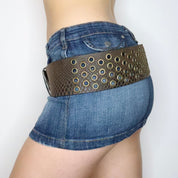 Chunky Wide Grommet Belt (XS-M)