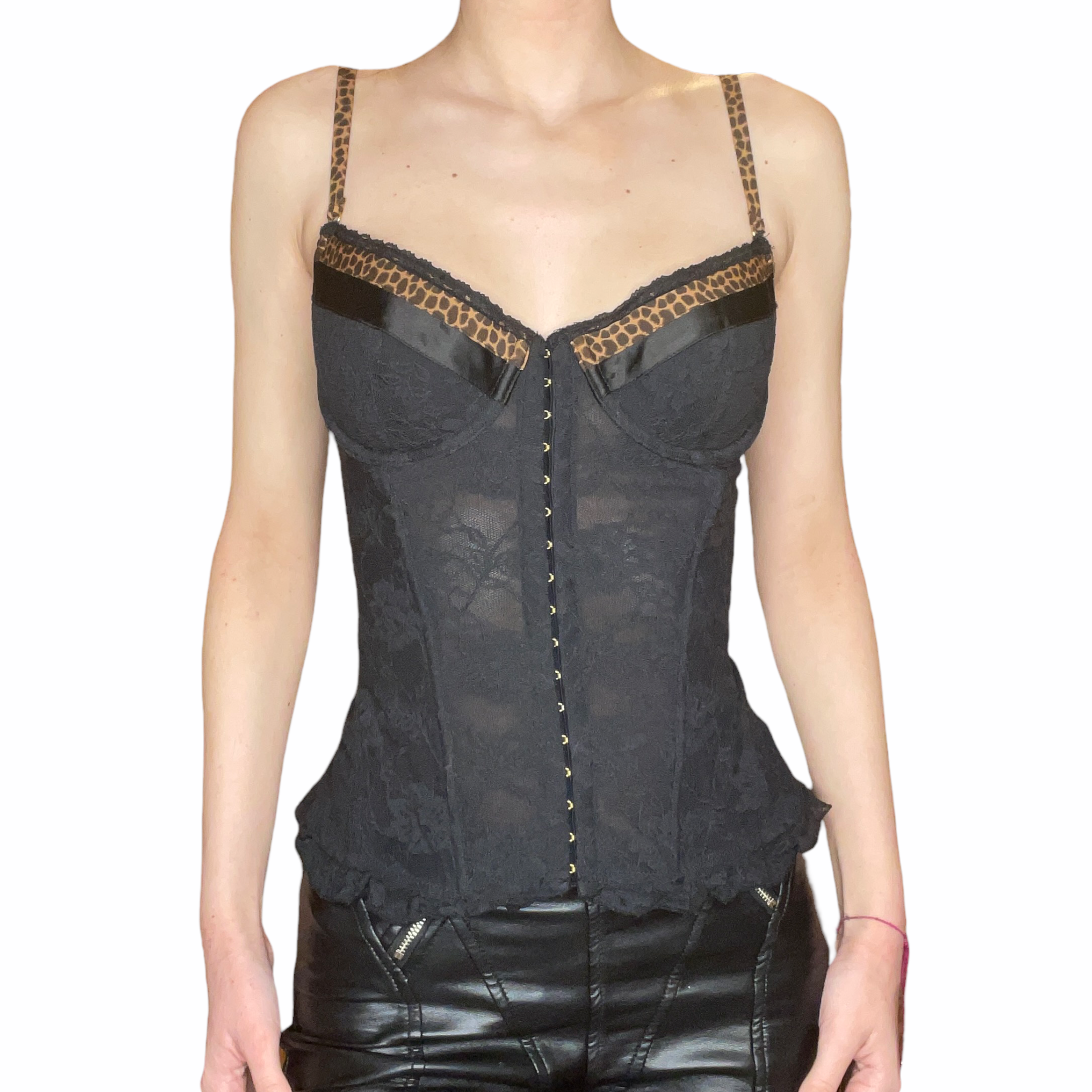 Lace Leopard corset