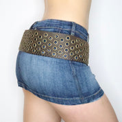 Chunky Wide Grommet Belt (XS-M)