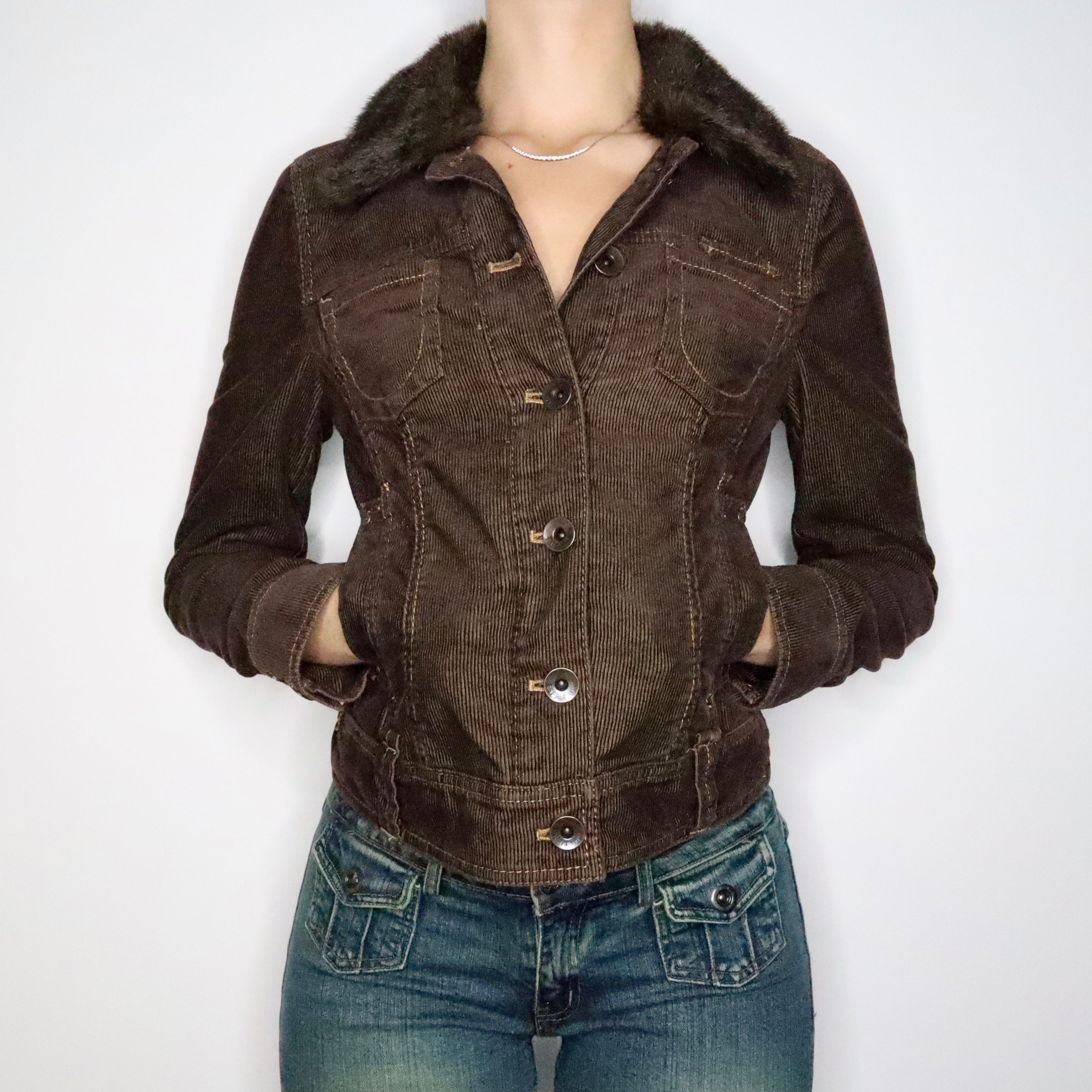 Brown Corduroy Jacket (Small)