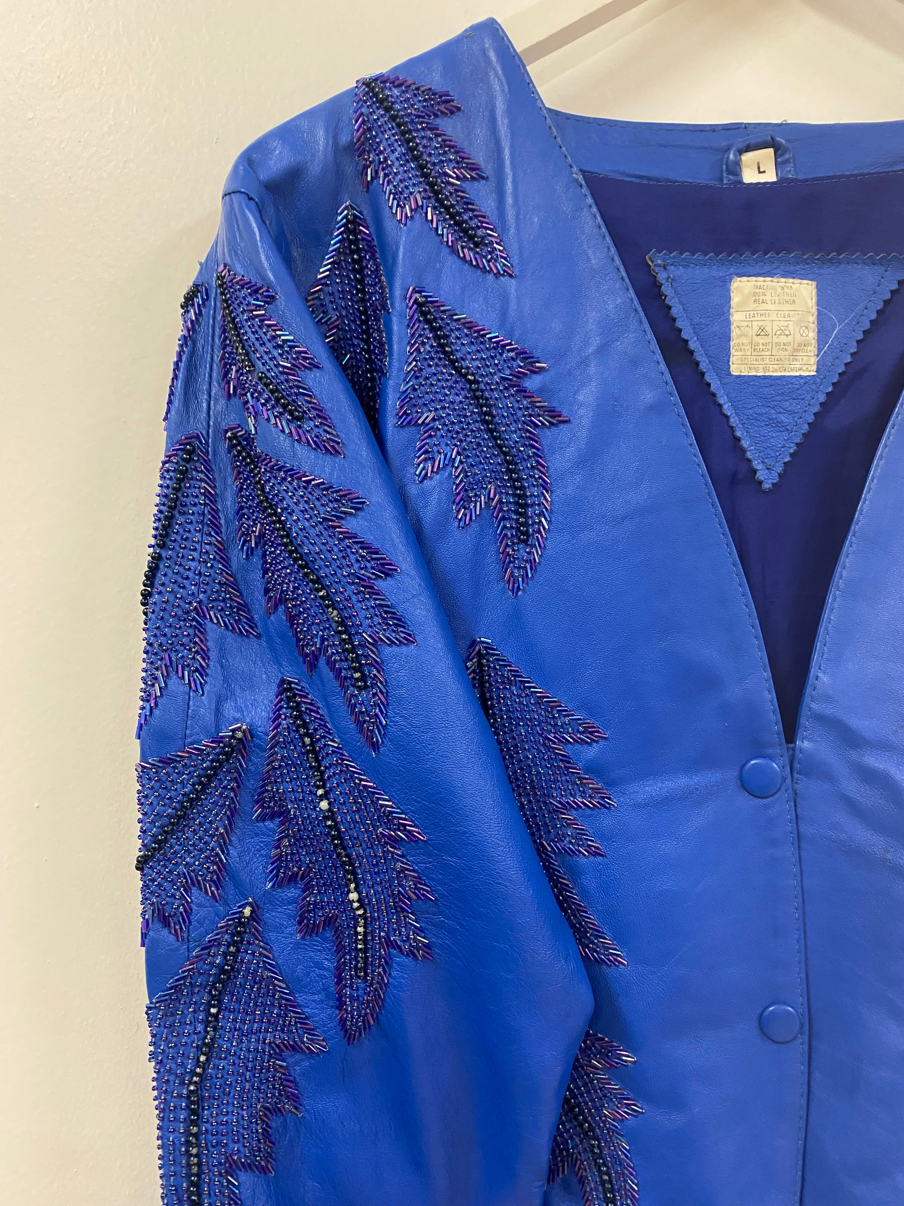 Cobalt Leather Jacket