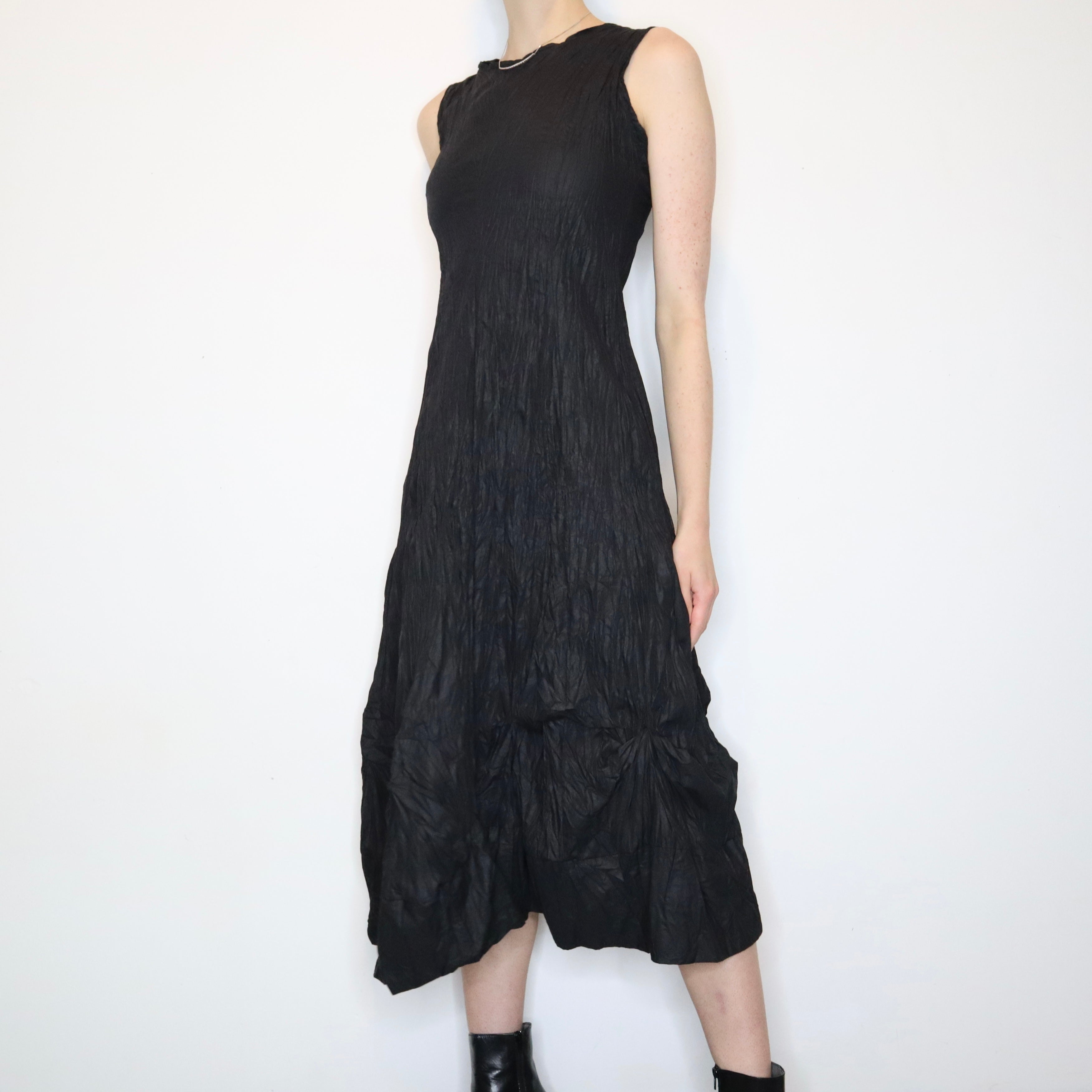 French Black Parachute Dress (Medium)