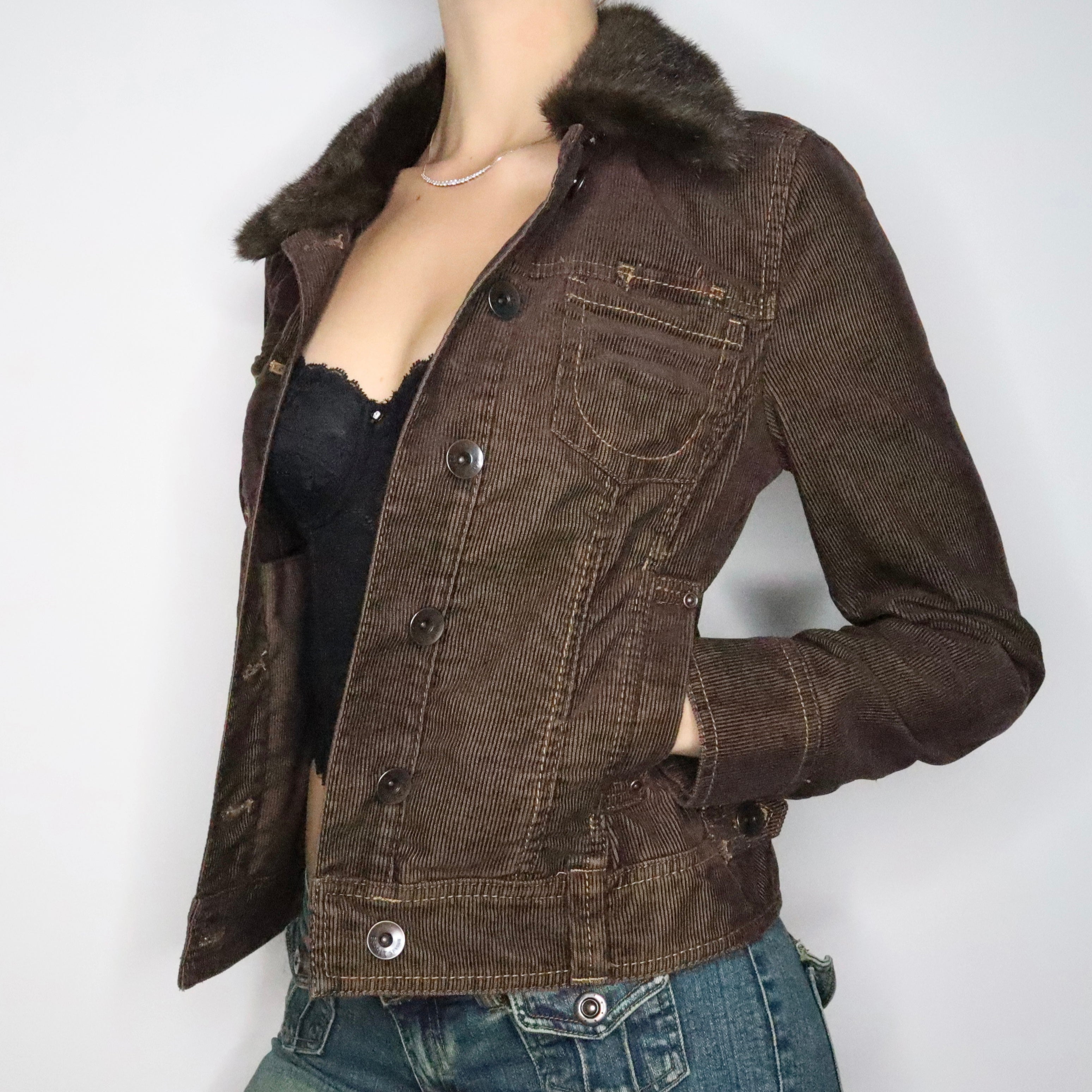 Brown Corduroy Jacket (Small)