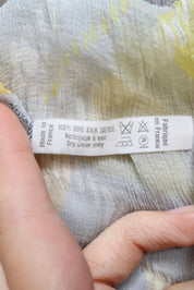 90s French Silk Chiffon Scarf