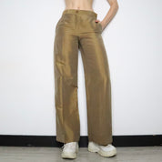 Alberta Ferretti Bronze Linen Pants (S-M)