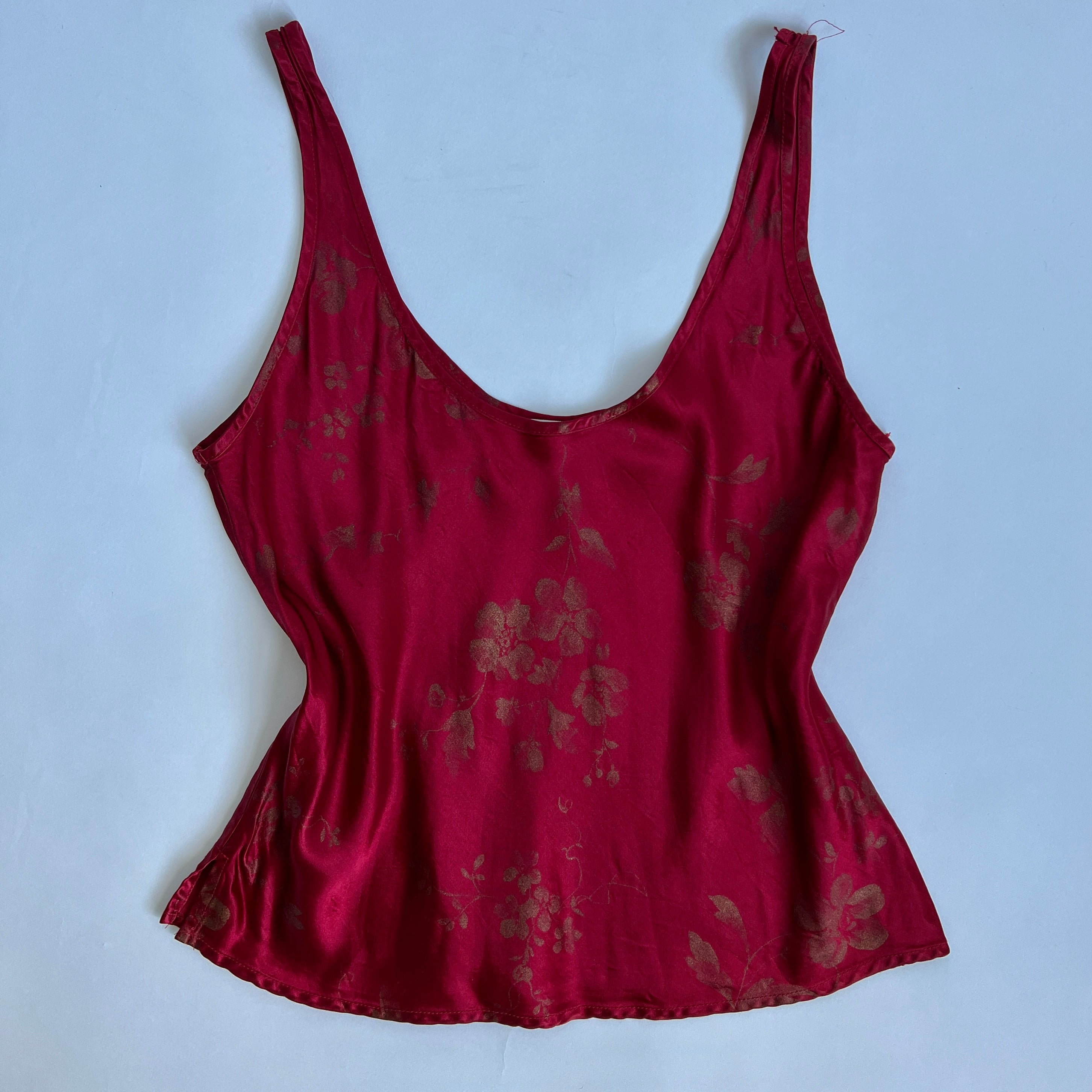 Vintage satin tank L / XL