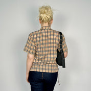 Early 2000s Plaid Print Button Up
