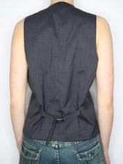 Gray Button Up Vest (L-XL) 