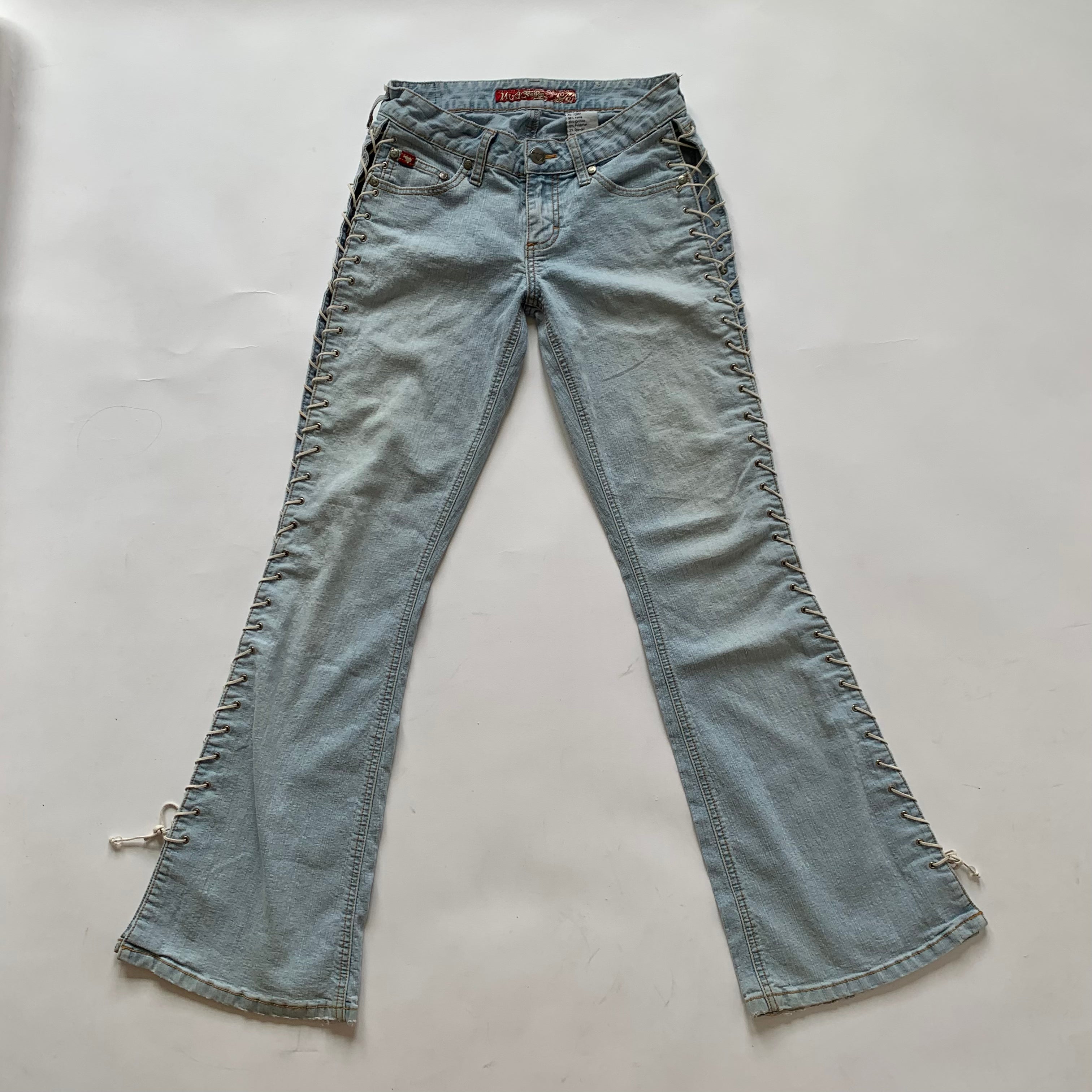 Y2K Lace Up Mudd Jeans (XS)