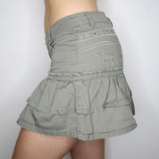 Khaki Green Mini Skirt (Small)
