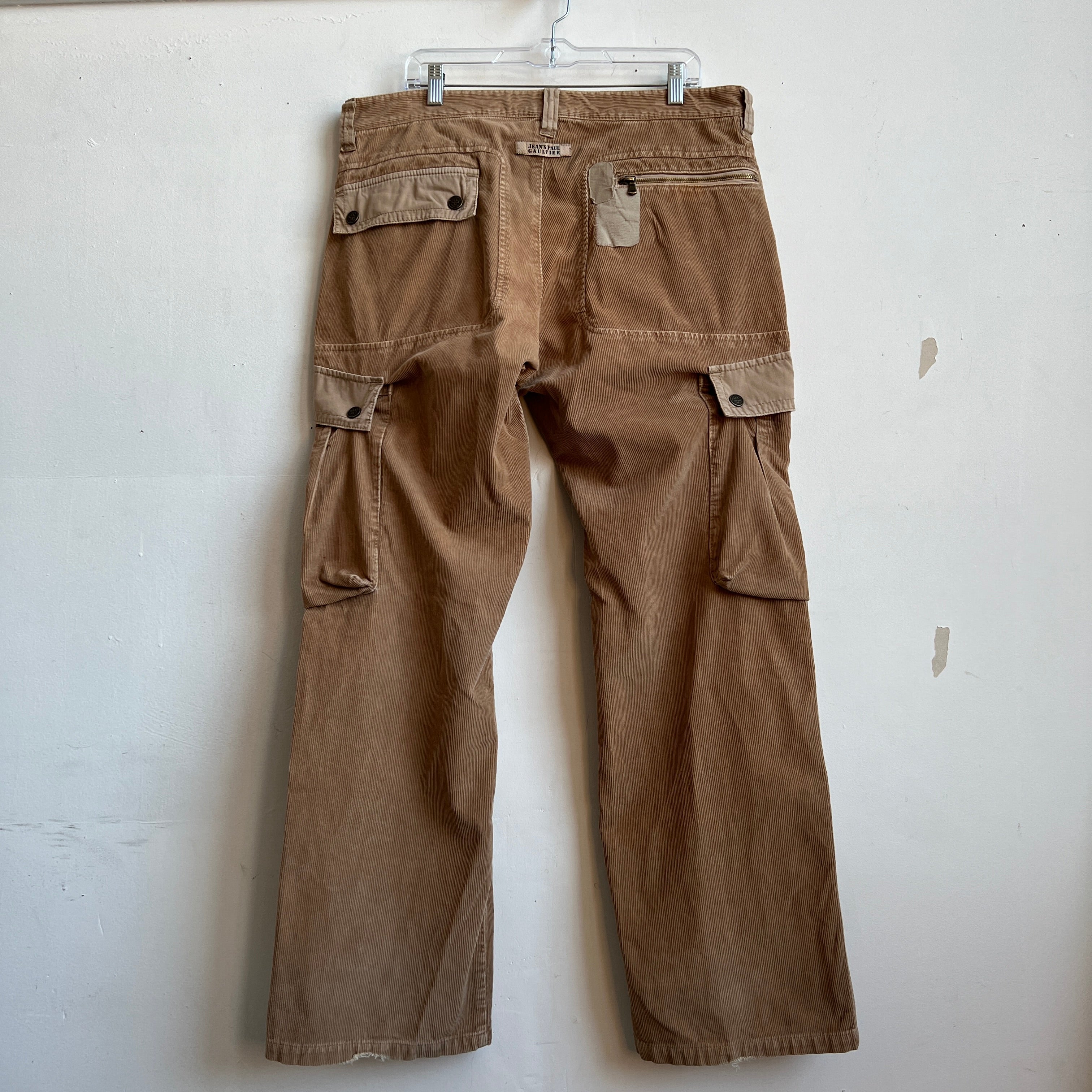 Jean Paul Gaultier corduroy cargos XXXL