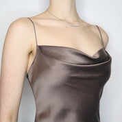 Silk Cowl Neck Gown (S-M)