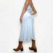 Silk midi dress