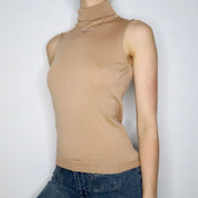 Italian Sleeveless Turtleneck (S-M) 