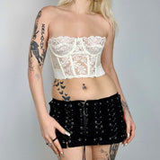 Vintage White Lace Bustier Corset Top